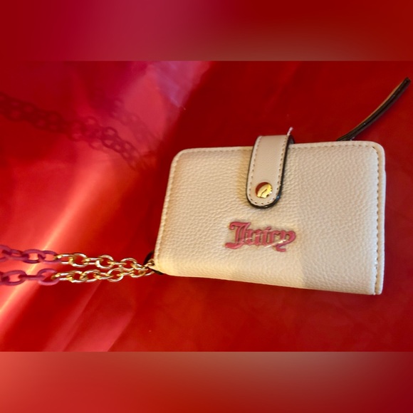 Juicy Couture Cream and Pink Wallet with Chain - Picture 7 of 7